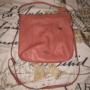 Coach large crossbody bag in a Pink color